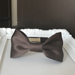 ネオブライス用大きめリボンカチューシャ（サテンリボン☆チョコレート）