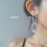数量限定！Acrylic Clear Hoop Pierce 