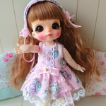 *Dolly time*オビツ11 アウトフィットゆめかわユニコーンワンピース4点セット 3Dリボン