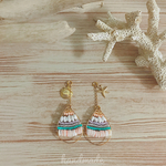ビーズフープピアス&イヤリング