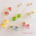 ハーバリウムピアス(イヤリング、樹脂ピアス)