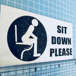 お盆特価 SIT  DOWN PLEASE ステッカー20