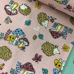 110×50★綿麻★はりねずみ★ピンク