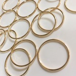 約34ｍｍ☆フープパーツ10個☆ゴールド色