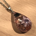 メモリーオイルinオルゴナイト☆ビッグラック・特大の幸運 ドロップ型