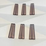 インポート  アクリル レクタングル  チャーム マット つや消し グレー 12mm 30mm 10個