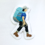 《カラーカスタム》 ハイカーシリーズ 刺繍ブローチ
