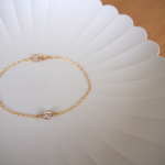 14kgf Rope Chain CZブレスレット(ラウンド)