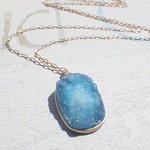 ☆再販☆Coastal Druzy Necklace　14kgf　 ドゥルージー