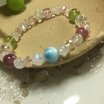 ラリマー   と人気ストーンのhappyブレス