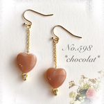 ぷっくりハートのピアス