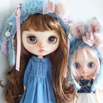🍀haru…様専用🍀オーダーうさ耳帽子 ブライス アウトフィット