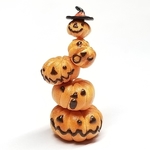 《 ハロウィン🎃セール 》パンプキンシューのトーテムポール《Ｃ》(ミニチュアスイーツ)