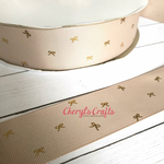 リボン柄のホイルリボン🎀TAUPE