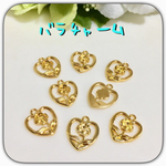 ◆送料無料◆ 8個⚫︎薔薇チャーム