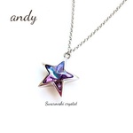 Swarovski Crystal star Charm Vitlail Medium Necklace