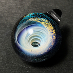≪宇宙の輝き»　ガラスのペンダント Glass accessories  宇宙