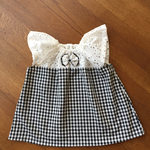 🌸さま専用・追加ギンガムチェックスモッグブラウス