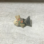 さかな(ピンク)のブローチ