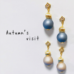 貼るピアス❇︎秋カラー❇︎シンプル❇︎パール❇︎貼るピアス