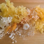 85  花材☆オレンジ☆イエロー☆ハーバリウム☆プリザーブドフラワー☆アロマワックス☆キャンドル☆バラ