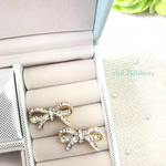 リボンピアス【ゴールド】