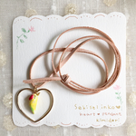 ハートのセキセイインコ ペンダント ネックレス 