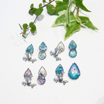レジン＊雫とカエル　ピアスorイヤリング　シルバー