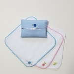 ハンカチ&ティッシュケースset　～通園、通学、お受験～