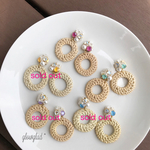 【SALE】ラタンビジューピアス