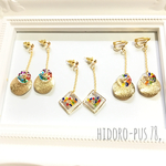 ビビットカラー カラフルピアス/イヤリング