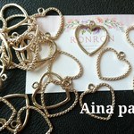 sale【10個】gold heart charm
