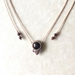 スターガーネット macramé ネックレス