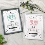 選べるカラー/名前　♡Tiny♡ バースポスター　命名書　ネームポスター　 ベビー ポスター