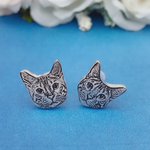 愛犬 愛猫 ペット 似顔 sv925 家の子 オーダーメイド シルバー アクセサリー ピアス