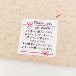 正方形リボンニコたん☺︎*̣̩⋆̩* サンキューシール