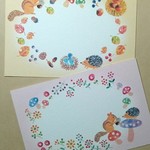 ハリネズミとリスの秋恋しポストカード②