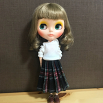 たいちゃん様専用【送料無料】リカちゃん/ブライス チェック プリーツスカート