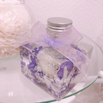 パープル×ホワイト インテリアハーバリウム♡メッセージ名入れ可能♡プレゼントにも♡