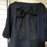 ☆バックリボン　リネンワンピース☆