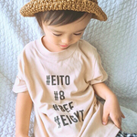 【送料無料】ハッシュタグTシャツ for ベビー＆キッズ ～80~160cm～