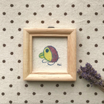 お部屋に癒しのアート Ｋｅｉちゃんお絵描きファブリックミニアート『ペンギン』