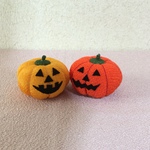 ちりめん細工・ハロウィン かぼちゃ(1)