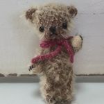 4ｃｍブラウンベア　エンジリボン