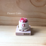 ミニチュアフラワーケーキ バラ ピンク