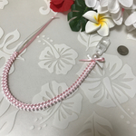 ◎おしゃぶりホルダー    ハワイアンリボンレイ ピンク