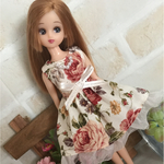 リカちゃん服ワンピース 〜白ローズ〜