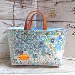 【sale】リバティパッチ＊トート型小物入れ