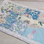 【sale】リバティパッチ＊ミニマット＊水色