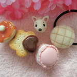 《n様オーダー品》おやつバレッタ♡メロンパンのヘアゴム♡